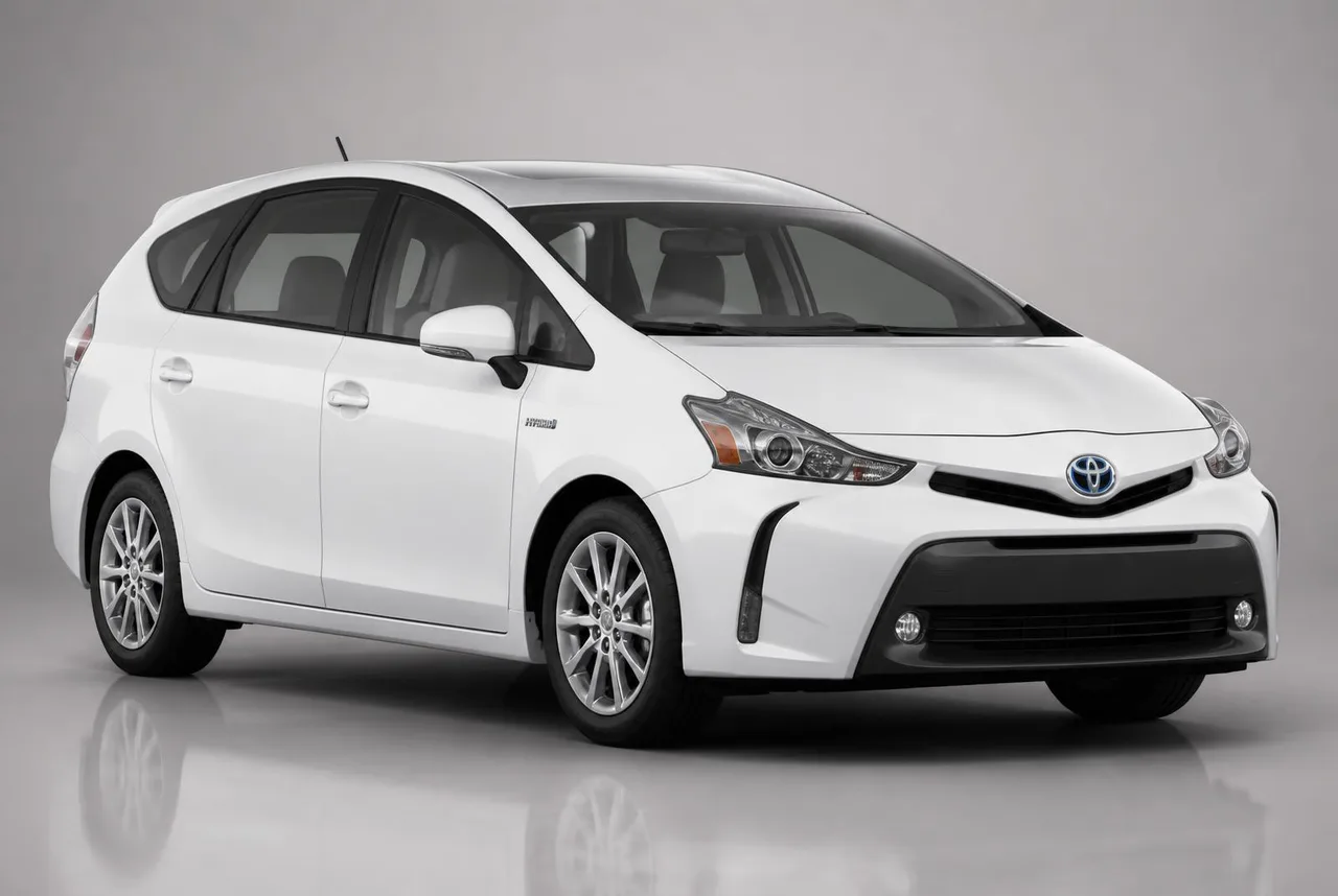 Toyota Prius+ 2020 w kolorze białym — flota najmu GRENT